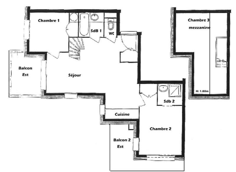 Wakacje w górach Apartament 3 pokojowy z antresolą 8 osób (D06) - Résidence le Village des Lapons D - Les Saisies - Zakwaterowanie