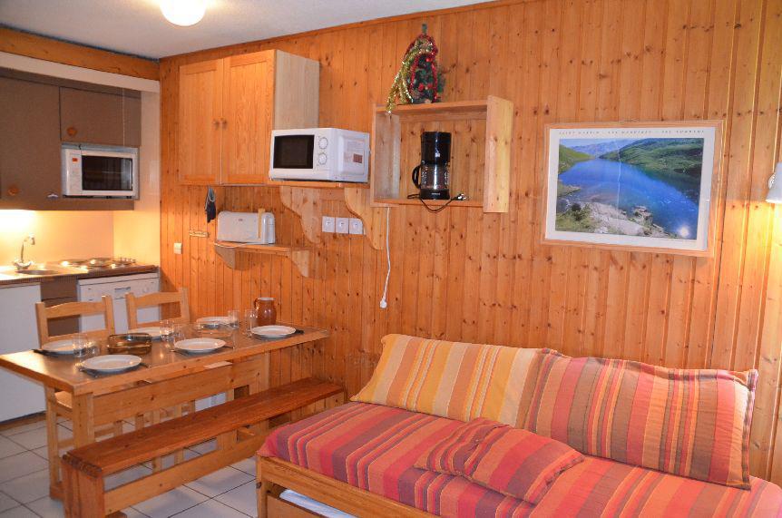 Holiday in mountain resort Studio cabin 4 people (712) - Résidence le Villaret - Les Menuires - Kitchen
