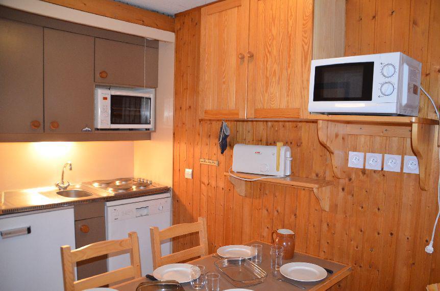 Holiday in mountain resort Studio cabin 4 people (712) - Résidence le Villaret - Les Menuires - Kitchen