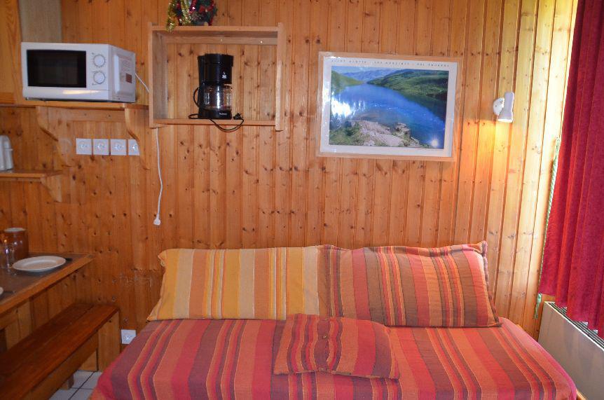 Vakantie in de bergen Studio cabine 4 personen (712) - Résidence le Villaret - Les Menuires - Woonkamer