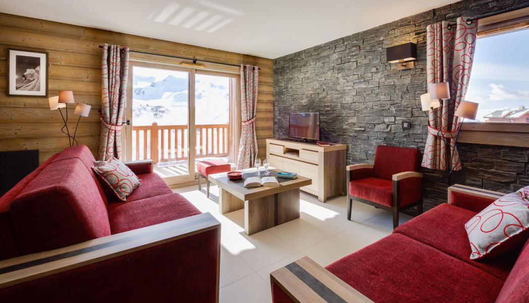 Holiday in mountain resort Résidence le White Pearl Lodge et Spa - La Plagne - Living room
