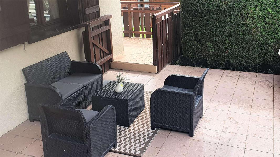 Vakantie in de bergen Appartement 2 kamers bergnis 4 personen (A0) - Résidence le Yéti - Le Grand Bornand - Terras