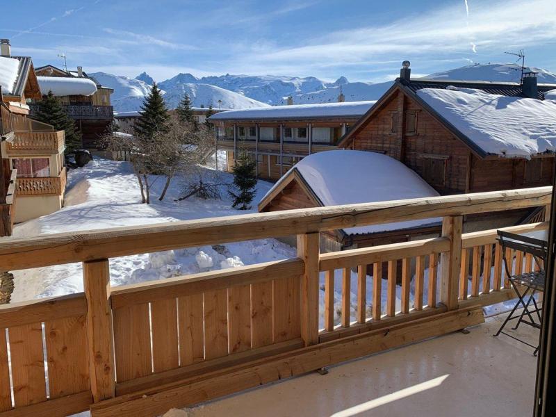 Vacaciones en montaña Apartamento 3 piezas para 6 personas (110) - Résidence le Zodiaque - Alpe d'Huez - Balcón