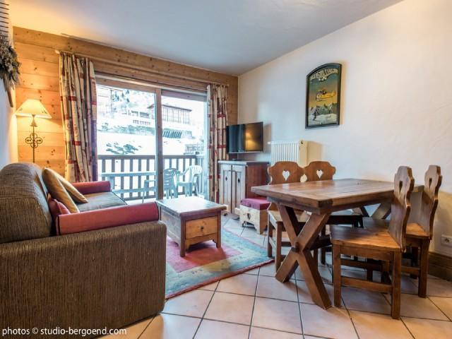 Vakantie in de bergen Appartement 2 kamers 4 personen (E8) - Résidence les Alpages de Chantel - Les Arcs - Woonkamer