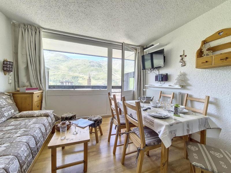 Vakantie in de bergen Studio bergnis 4 personen (313) - Résidence les Aravis - Les Menuires - Woonkamer