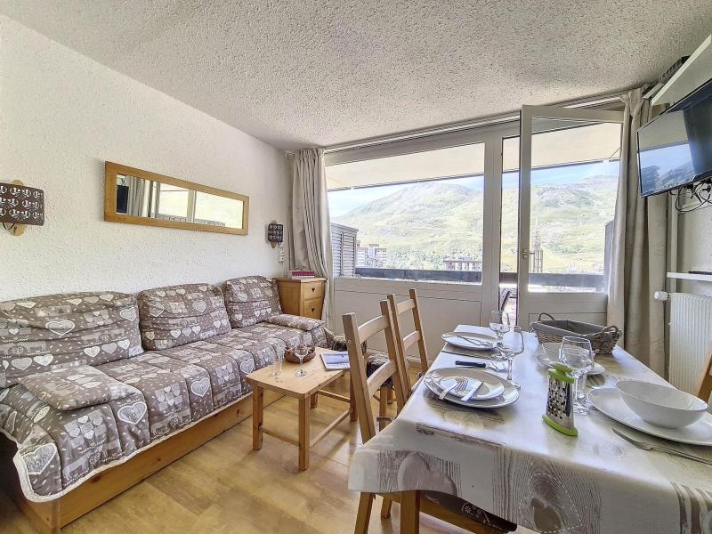 Urlaub in den Bergen Studio Schlafnische 4 Personen (313) - Résidence les Aravis - Les Menuires - Wohnzimmer