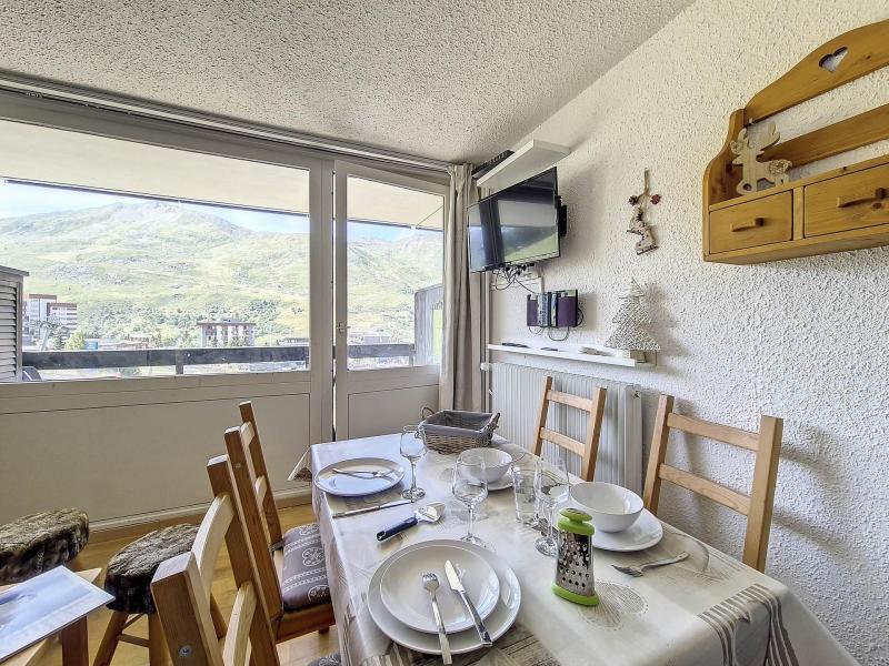 Urlaub in den Bergen Studio Schlafnische 4 Personen (313) - Résidence les Aravis - Les Menuires - Wohnzimmer