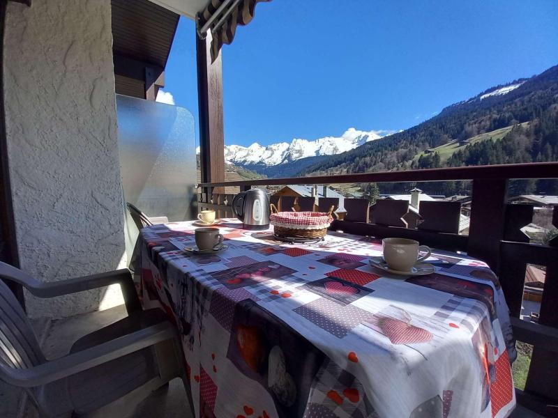 Vacanze in montagna Studio con alcova per 4 persone (0S) - Résidence les Arces - Le Grand Bornand - Balcone