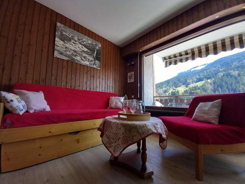 Vacanze in montagna Studio con alcova per 4 persone (0S) - Résidence les Arces - Le Grand Bornand - Soggiorno