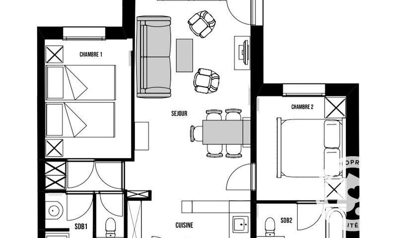 Soggiorno sugli sci Appartamento 3 stanze per 6 persone (Sélection 57m²-6) - Résidence Les Arcs 1950 le Village - MH - Les Arcs - Esteriore estate