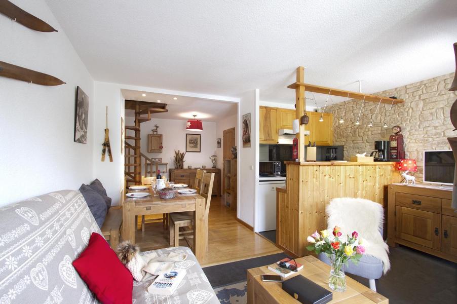 Holiday in mountain resort 1 room 2 cabins apartment 4 people (ARG2) - Résidence les Arias - Les 2 Alpes - Living room