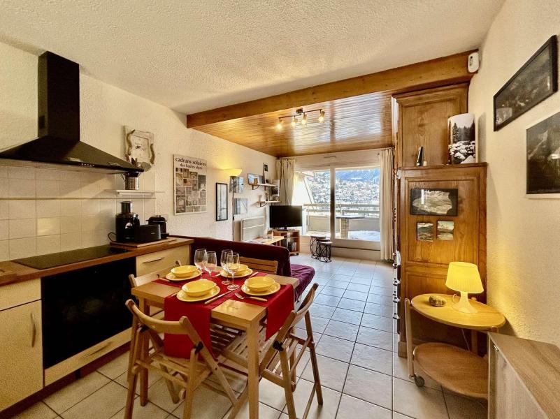 Vakantie in de bergen Studio cabine 4 personen (227) - Résidence les Balcons de Briançon B - Serre Chevalier - Woonkamer