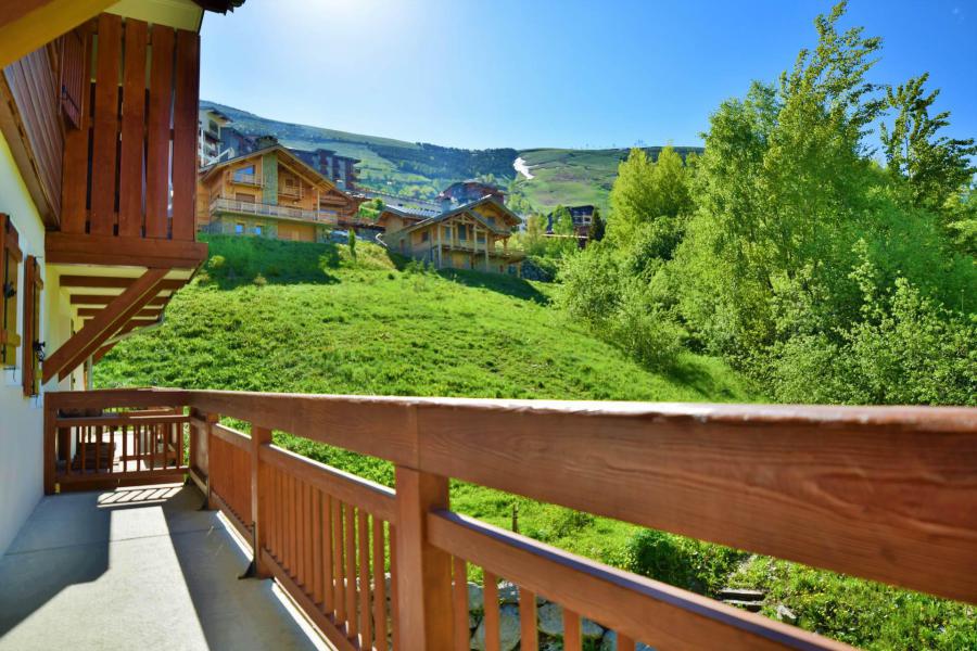 Vacaciones en montaña Apartamento 3 piezas para 5 personas (C111) - Résidence les Balcons des Pistes C - Les 2 Alpes - Balcón