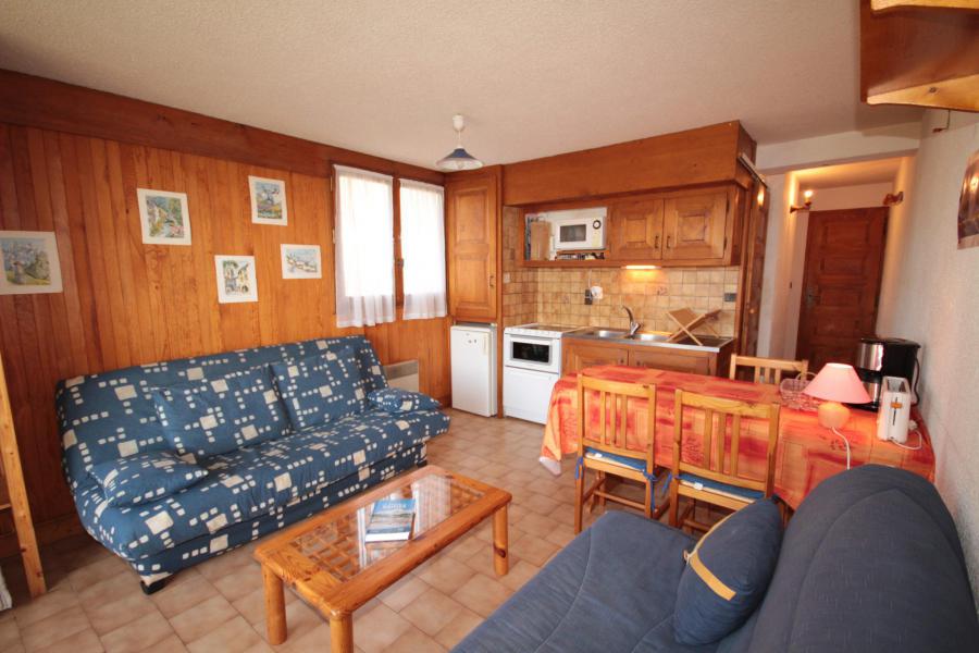 Vakantie in de bergen Appartement 2 kamers 4 personen (01) - Résidence les Carlines - Les Saisies - Woonkamer