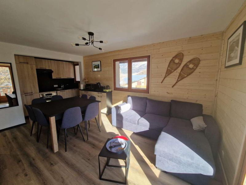 Vakantie in de bergen Appartement duplex 4 kamers 9 personen (812) - Résidence les Chabrières - Réallon - Woonkamer