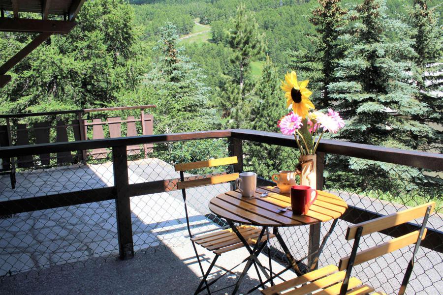 Vacaciones en montaña Estudio para 3 personas (002) - Résidence les Chabrières - Vars - Terraza