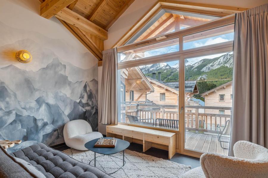 Каникулы в горах Апартаменты 5 комнат 8 чел. (MIKA26) - Résidence Les Chalets - Serre Chevalier - Салон