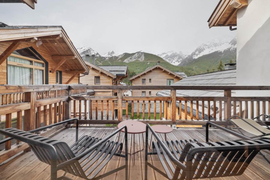 Vacaciones en montaña Apartamento 5 piezas para 8 personas (MIKA26) - Résidence Les Chalets - Serre Chevalier - Balcón