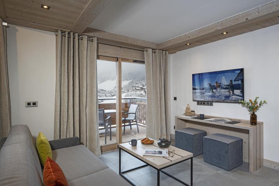 Vacances en montagne Appartement duplex 3 pièces 6 personnes - Résidence les Chalets de Joy - Le Grand Bornand - Canapé