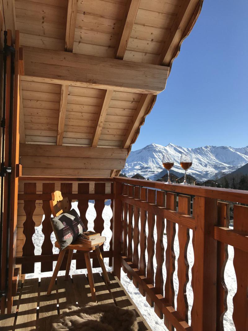 Vacances en montagne Chalet duplex 4 pièces 7 personnes (2) - Résidence les Chalets de la Toussuire - La Toussuire - Balcon