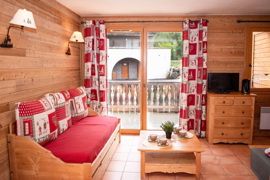 Urlaub in den Bergen Résidence Les Chalets de Praroustan - Pra Loup - Wohnzimmer