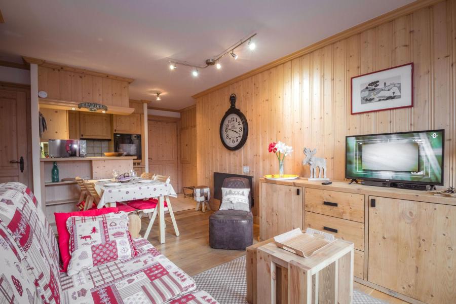 Urlaub in den Bergen 2-Zimmer-Appartment für 4 Personen (Samarachx) - Résidence les Chalets du Savoy - Chamonix - Wohnzimmer