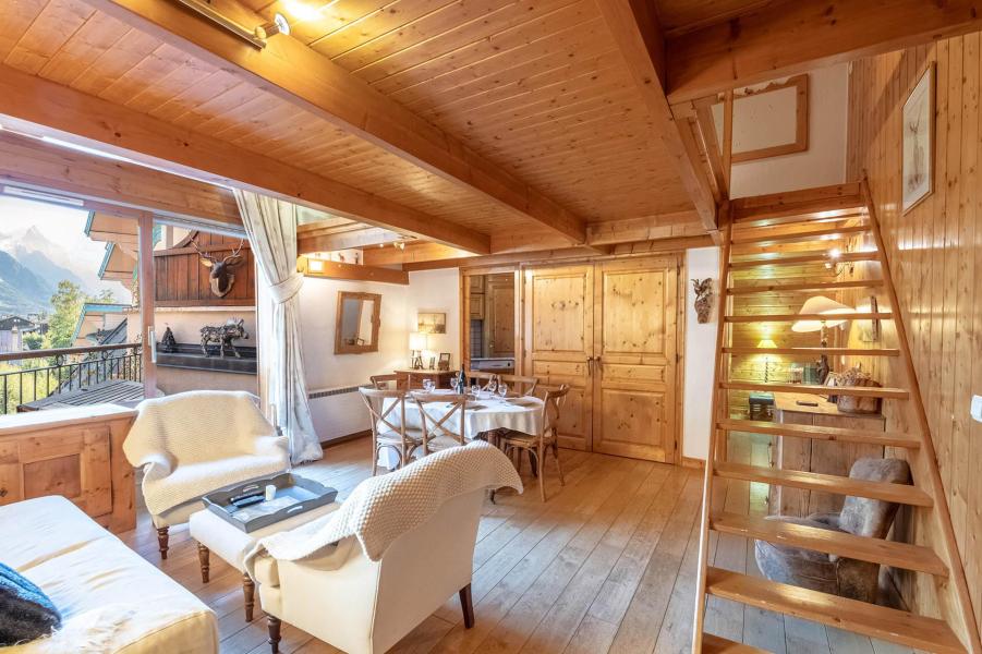 Urlaub in den Bergen 5 Zimmer Appartement für 6-8 Personen - Résidence les Chalets du Savoy - Orchidée - Chamonix - Wohnzimmer