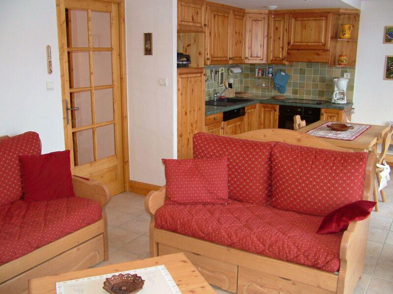 Urlaub in den Bergen 3-Zimmer-Appartment für 6 Personen (6) - Résidence les Chalets du Vallonnet - Pralognan-la-Vanoise - Wohnzimmer