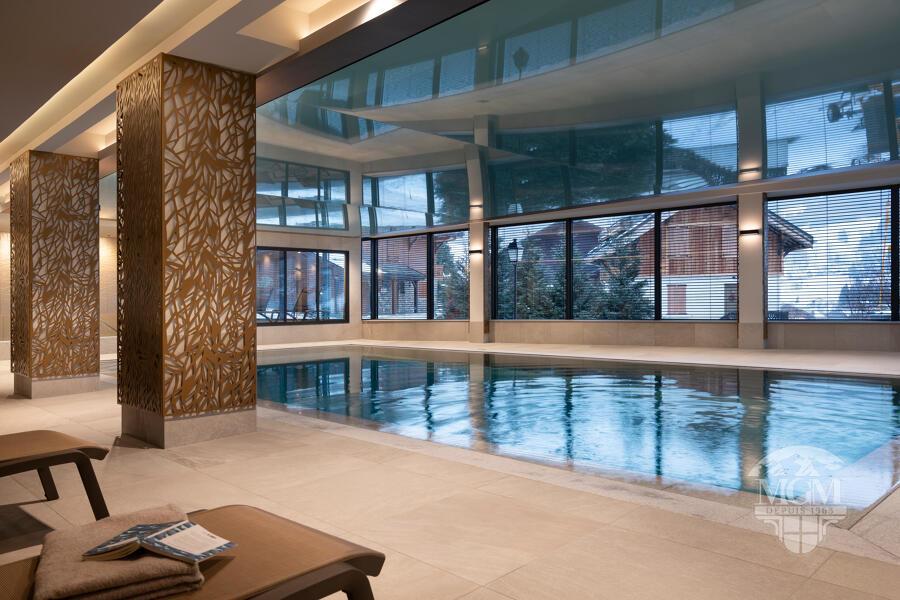 Vacances en montagne Résidence Les Chalets Láska - Les Contamines-Montjoie - Piscine
