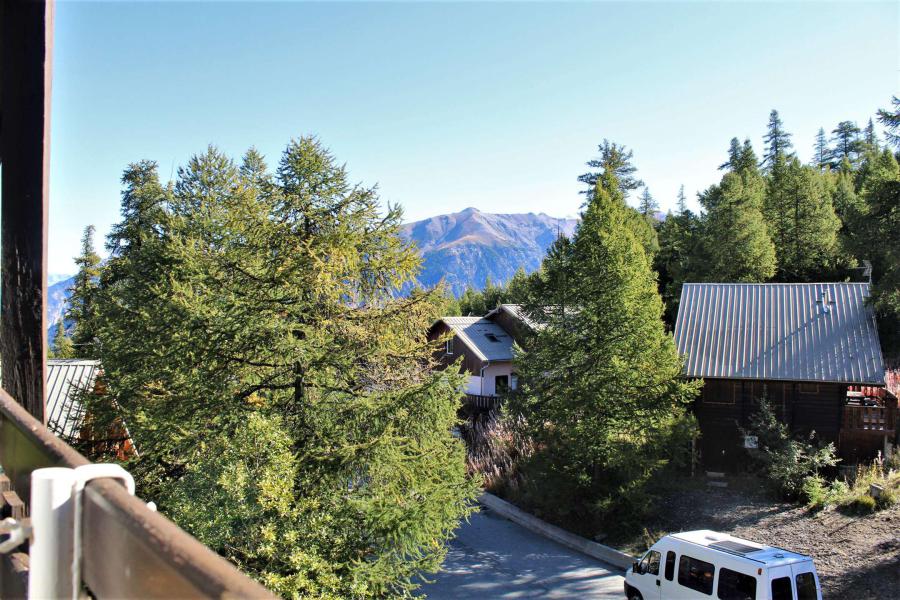 Urlaub in den Bergen 2-Zimmer-Berghütte für 6 Personen (411D) - Résidence les Clématites D - Risoul - Terrasse