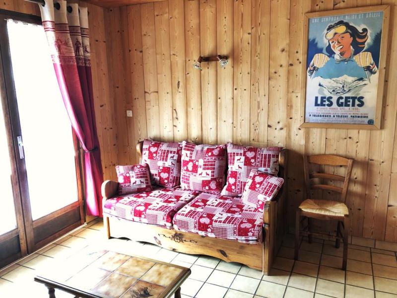 Urlaub in den Bergen 3-Zimmer-Appartment für 5 Personen - Résidence les Clos - Les Gets - Wohnzimmer