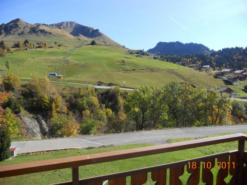 Vakantie in de bergen Appartement 2 kamers 5 personen (313) - Résidence les Cossires - Le Grand Bornand - Balkon