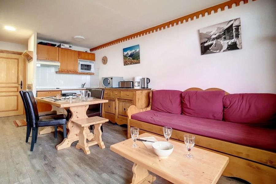 Vakantie in de bergen Appartement 2 kabine kamers 6 personen (302) - Résidence les Côtes d'Or - Les Menuires - Woonkamer