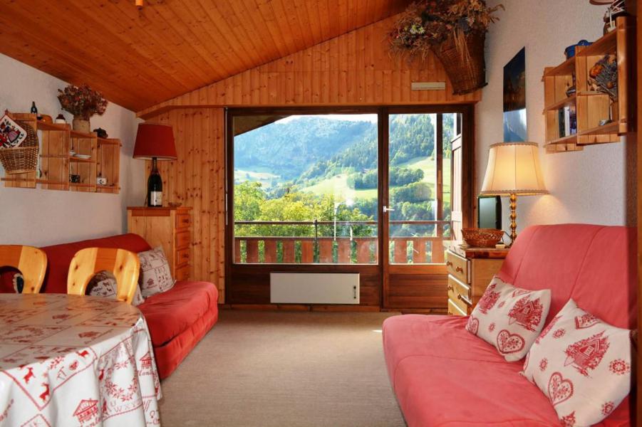 Vakantie in de bergen Studio 4 personen (301) - Résidence les Cottagnes - Le Grand Bornand - Woonkamer