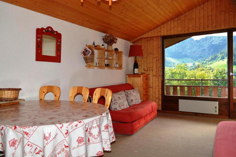 Vakantie in de bergen Studio 4 personen (301) - Résidence les Cottagnes - Le Grand Bornand - Woonkamer