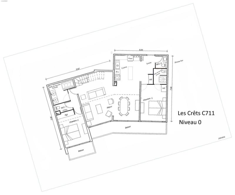 Vacaciones en montaña Apartamento dúplex de 5 habitaciones para 8 personas (711) - Résidence les Crets - Méribel-Mottaret