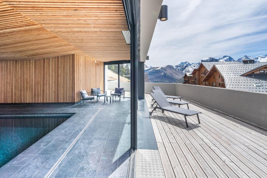 Urlaub in den Bergen 2-Zimmer-Appartment für 4 Personen (ohne Balkon) - Résidence Les Ecrins d'Auris - Auris en Oisans - Draußen im Sommer