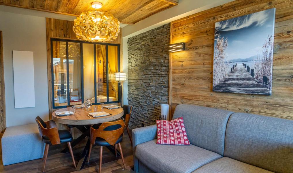 Urlaub in den Bergen Studio Schlafnische 4 Personen (302) - Résidence les Edelweiss - Les Orres - Wohnzimmer