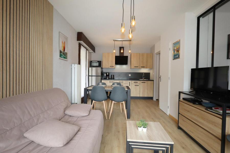 Vakantie in de bergen Studio met slaapgedeelte 4 personen (H799) - Résidence les Esserts - Les Houches - Woonkamer