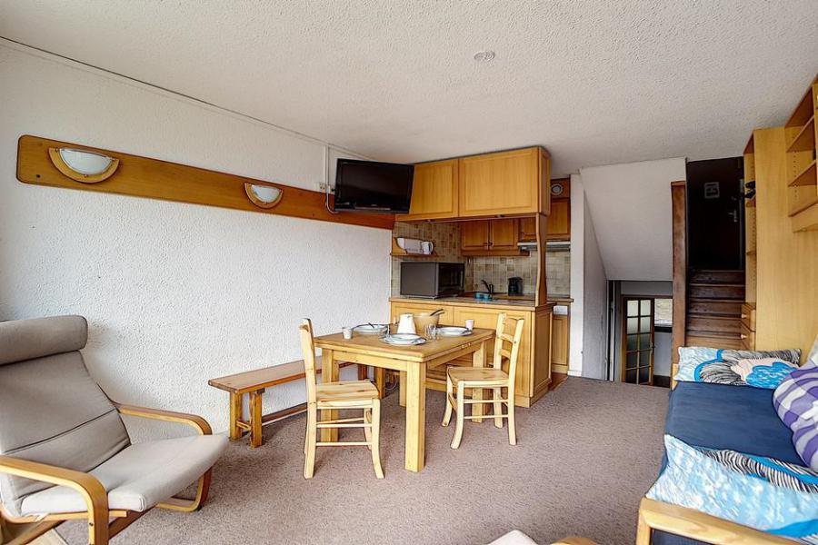 Vakantie in de bergen Appartement duplex 2 kamers 5 personen (303) - Résidence les Evons - Les Menuires - Woonkamer