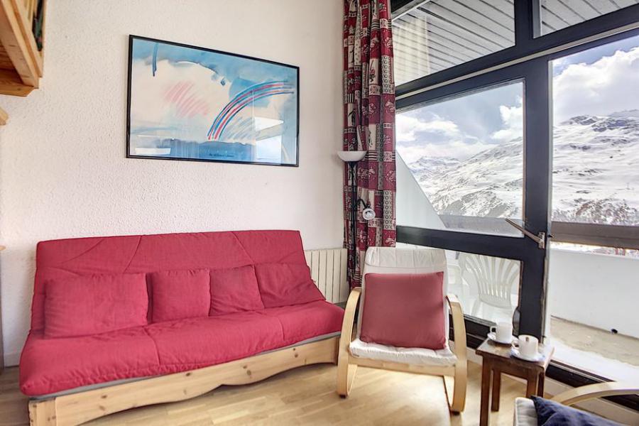 Vakantie in de bergen Appartement duplex 2 kamers 6 personen (601) - Résidence les Evons - Les Menuires - Woonkamer