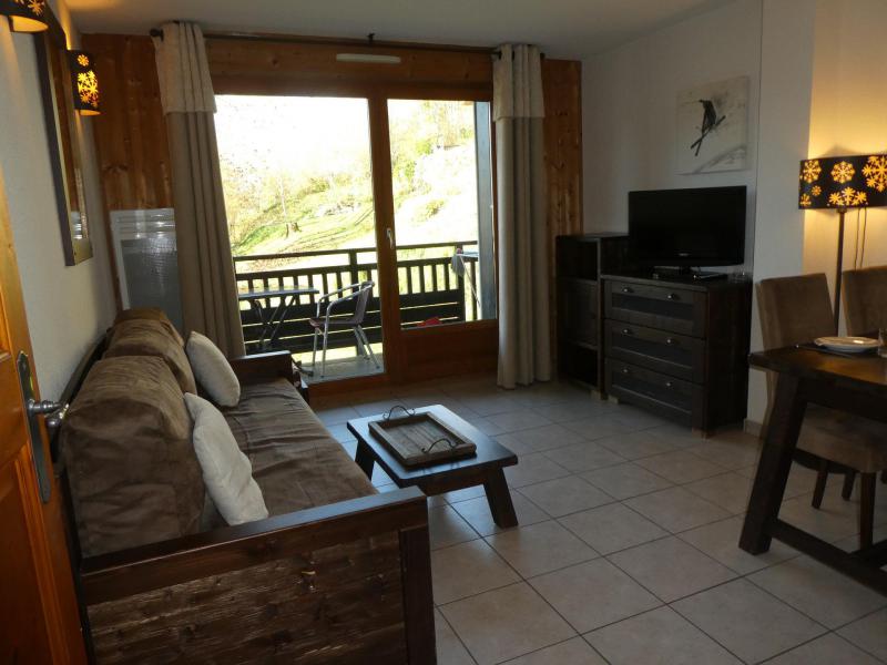 Vakantie in de bergen Appartement 2 kamers 4 personen (A7) - Résidence les Fermes de Saint Gervais - Saint Gervais - Woonkamer