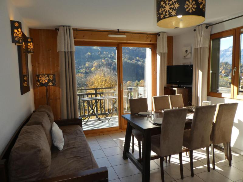 Vakantie in de bergen Appartement 3 kamers 6 personen (A4) - Résidence les Fermes de Saint Gervais - Saint Gervais - Woonkamer
