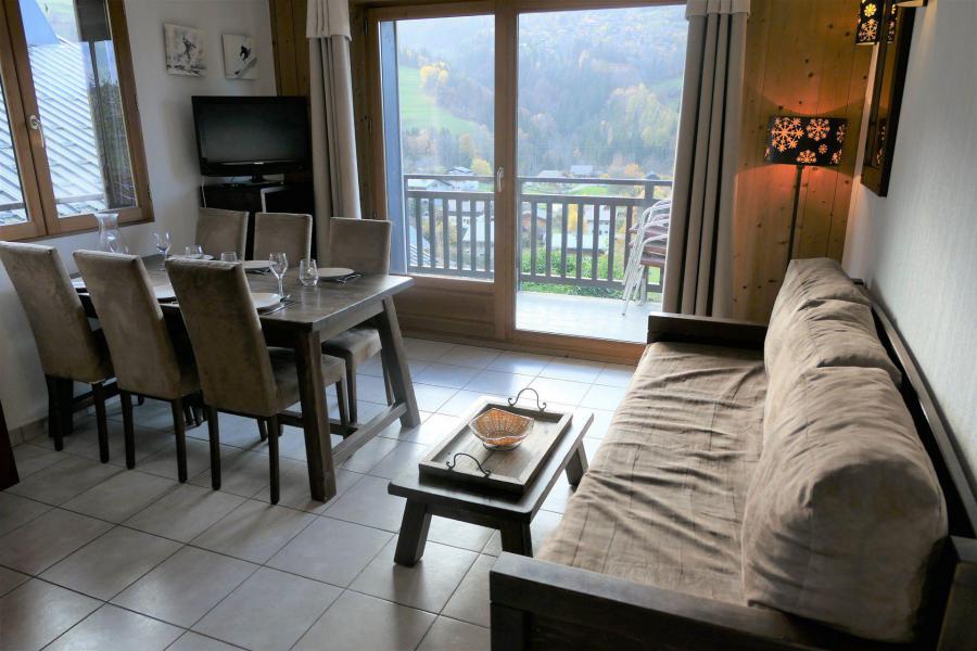 Vakantie in de bergen Appartement 3 kamers 6 personen (B20) - Résidence les Fermes de Saint Gervais - Saint Gervais - Woonkamer