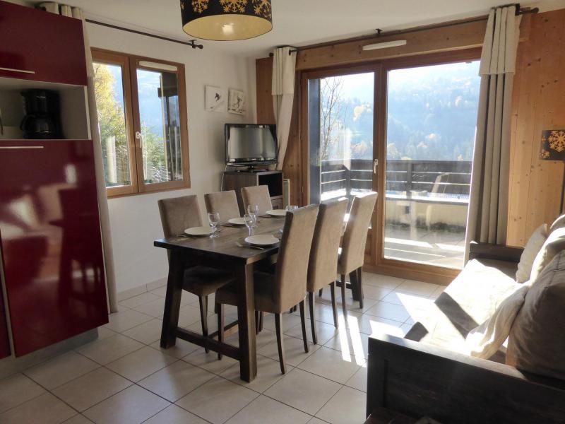 Vakantie in de bergen Appartement 3 kamers 6 personen (C32) - Résidence les Fermes de Saint Gervais - Saint Gervais - Woonkamer