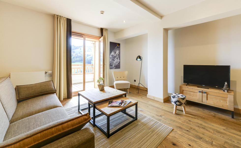 Holiday in mountain resort Résidence les Fermes du Mont Blanc - Combloux - Living room