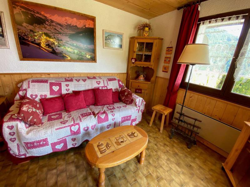 Urlaub in den Bergen Studio Schlafnische 4 Personen (450-03) - Résidence les Flocons - Le Grand Bornand - Wohnzimmer