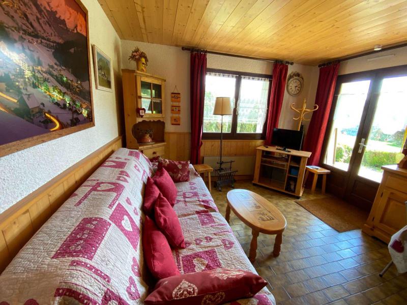 Urlaub in den Bergen Studio Schlafnische 4 Personen (450-03) - Résidence les Flocons - Le Grand Bornand - Wohnzimmer