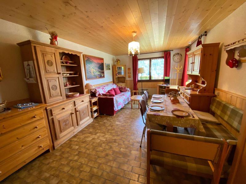 Urlaub in den Bergen Studio Schlafnische 4 Personen (450-03) - Résidence les Flocons - Le Grand Bornand - Wohnzimmer