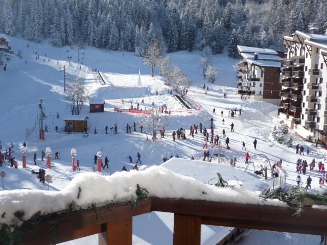 Urlaub in den Bergen 3-Zimmer-Holzhütte für 5 Personen (29) - Résidence les Folyères - La Tania - Balkon